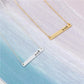 Creative letter lettering "bestill" horizontal bar pendant necklace supply