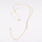 Jewelry Fashion Simple Water Drop Back Chain Trendy Women's Long Necklace Tassel Body Chain