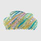F439 Fashion Color Stripe Geometric Fashion Clip Acetate Plate Hair Clip Cloud Ladies Elegant Shark Clip