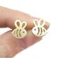 Popular Bee Stud Earrings Stainless Steel Plane Hollow Bee Shape Ear Stud Ear Stitch Insect Earrings