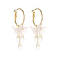 Fashion Crystal Flower Earrings Temperament Versatile Fairy Stud Earrings Dongdaemun Jewelry