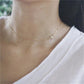 Dunhuang fashion simple five-pointed star pendant necklace creative oblique hanging five-pointed star necklace
