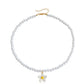 Jewelry Daisy Simple Imitation Pearl Pendant Necklace Niche Design Retro High-end Clavicle Necklace