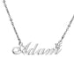Simple name stainless steel necklace titanium steel custom diy necklace English letter lettering clavicle chain
