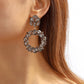 E1186 Circle Hollow Garland Geometric Earrings Light Luxury Temperament Ladies Retro Fashion Earrings Female