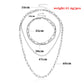 Jewelry Fashion Geometric Twist Iron Chain Multilayer Necklace Girl Punk Retro Exaggerated Popular Necklace