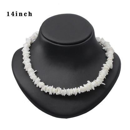 White Marine Elements Crushed Shell Conch Choker Holiday Choker