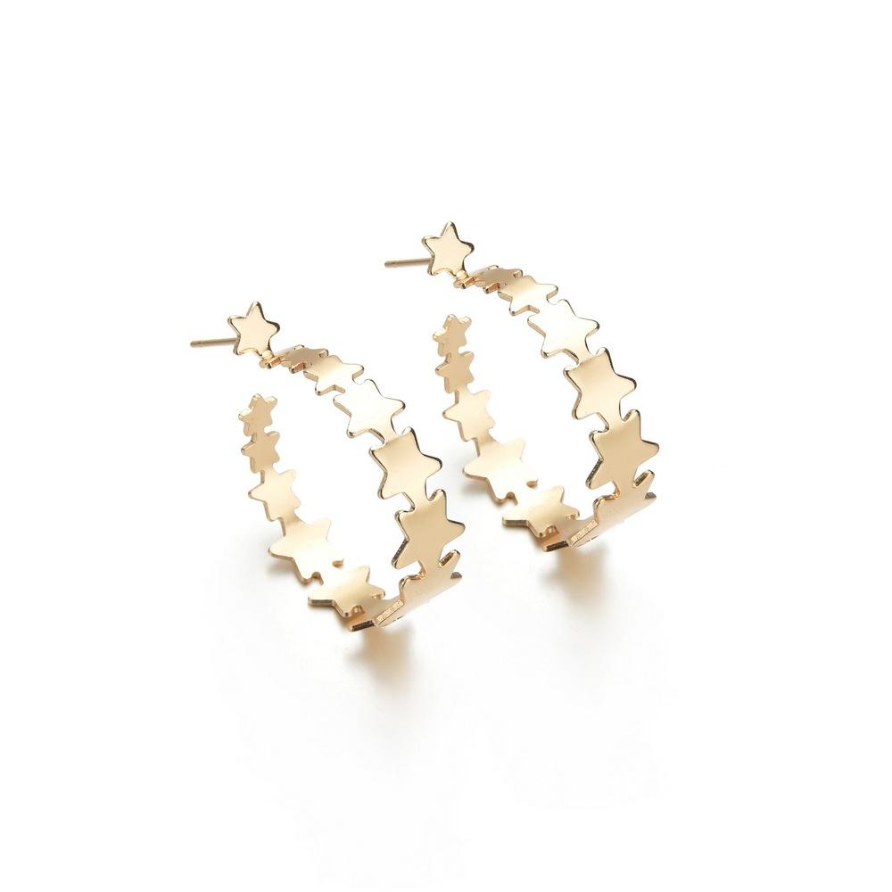 Accessories fashion five-pointed star love earrings earrings retro simple little star earrings for women