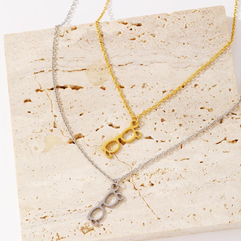 Film and Television Accessories Harry Potter Glasses Necklace Hip Hop Niche Design