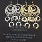 Indian Baroque Bird's Nest Exaggerated Retro Earrings Metal Hollow Long Earrings Yunnan Minority Female Earrings