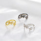 Ins Simple Butterfly Ring Female Personality Full Diamond Butterfly Geometric Metal Opening Index Finger Ring Jewelry