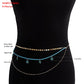 Jewelry Bohemian multi-layer turquoise starfish pendant waist chain female ins metal beach waist ornament