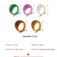 Creative color transparent acrylic ring ins personality simple round resin ring men and women the same style