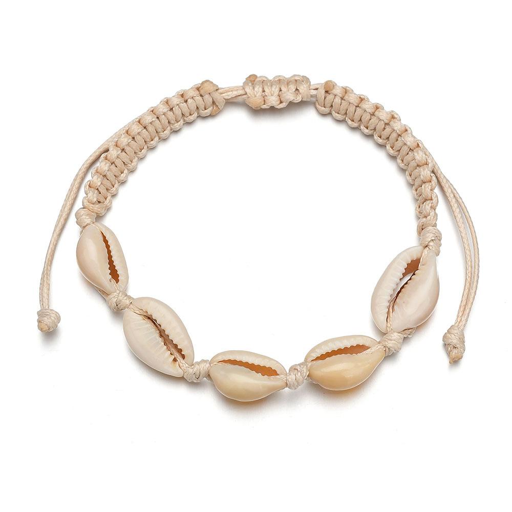 Accessories Simple Shell Bracelet Female Bohemia Retro Braided Bracelet Hand Decoration