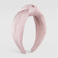 F4269 Internet celebrity fabric knotted sweet headband pure color wide-brimmed girl heart to reduce age and go out to press hair headband