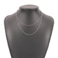 N8257 Necklace Retro Hong Kong Simple Double Layer Clavicle Chain Geometric Chain Bead Necklace