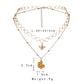 Niche round net creative three-dimensional bee pendant collarbone necklace fashion double layered honeycomb necklace