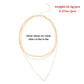 Jewelry Snake Bone Beads Multilayer Necklace Female Simple Fashion Personality Alloy Necklace