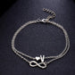 Heart 26 Letter Alloy Anklet Fashion Ladies Anklet Bracelet Multi-set Decoration