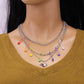 Jewelry Hip Hop Punk Stacked Metal Necklace Sweet Cool Color Pin Niche Planet Necklace