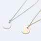 Simple Small Disc Thin Chain Temperament Clavicle Chain Simple Necklace Versatile Necklace Accessories