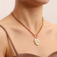 Accessories fashion ins simple clavicle chain cold necklace OT buckle pearl temperament necklace female