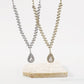 N1874 Exquisite Claw Chain Drop Diamond Necklace Light Luxury Romantic Retro Elegant Geometric Temperament Clavicle Chain