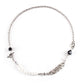 Short sweater chain hip-hop glass pearl diamond necklace stitching OT buckle stainless steel necklace