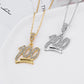 Jewelry fashion trend hip-hop necklace men's unisex diamond 1 points pendant necklace