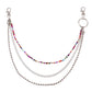 Jewelry creative color crystal multi-layer pants chain all-match geometric accessories chain body chain