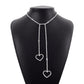 N1727 Niche Fairy Necklace Claw Chain Rhinestone Tassel Butterfly Heart Necklace Fashion Pendant
