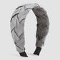 F4989 fabric wide-brimmed braided headband pure color twist braid personality high skull top going out elegant headband female