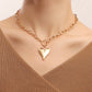 Jewelry ins hip-hop collarbone necklace exaggerated big heart pendant necklace female