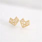 Popular Jewelry Cute Animal Hollow Hollow Fox Earrings Personality Fashion Ladies Paper Fox Earrings