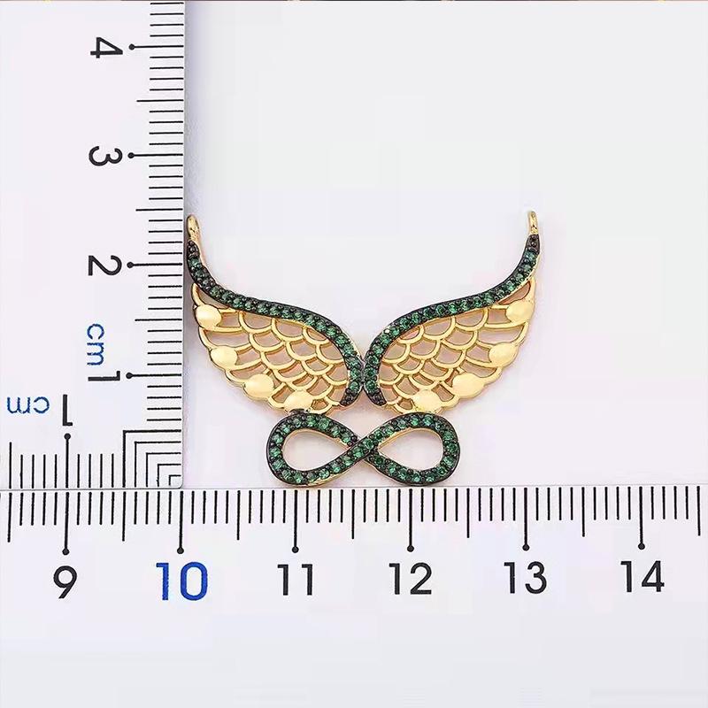 Bohemian Angel Wings Pendant Necklace Women's Retro Hollow Wings 8 Word Jewelry