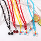 Personality temperament resin chain necklace acrylic flower pendant necklace ins clavicle chain