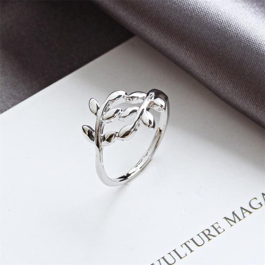 625 Korean Jewelry Branches Leaves Love Leaf Ring/Ring