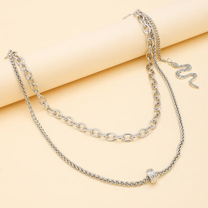 Trendy pants hanging chain decoration jeans chain ring accessories waist chain hanging decoration snake double tassel hip-hop pants chain