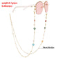 Glasses non-slip rope dripping glaze color love love diamond handmade chain high-end glasses chain mask lanyard face chain female