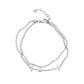 Neutral indifferent smiling face star moon stainless steel pendant bracelet bracelet hand jewelry