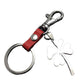 Four Leaf Lucky Flower Titanium Steel Pendant Leather Keychain Pendant Accessories