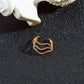 Simple metal wavy ear clips without ear piercing ins cold C-shaped twist ear bone clip high-end earrings