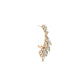 Jewelry niche design sense diamond ear bone clip earring temperament versatile geometric metal earrings women