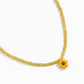 Simple Small Daisy Flower Rice Bead Necklace Bohemian Holiday Imitation Crystal Braided Clavicle Necklace