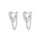 Ins sweet cool fashion alloy love chain earrings niche design net red personality earrings versatile earrings women