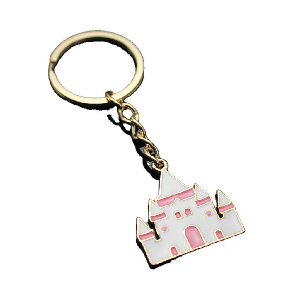 Dream Castle Pendant Keychain Drop Oil HD Effect Exquisite Pendant Gift Mixed Batch