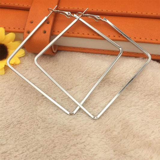 Quadrilateral Earrings Simple Geometric Earrings Female Earrings Fashion Exaggerated Earrings