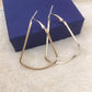 Fashion Exaggerated Water Drop Earrings Simple Geometric Earrings Female Ear Hanging Earrings