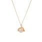 Pearl U-shaped necklace female niche design sense stainless steel temperament ins irregular retro fashion clavicle chain