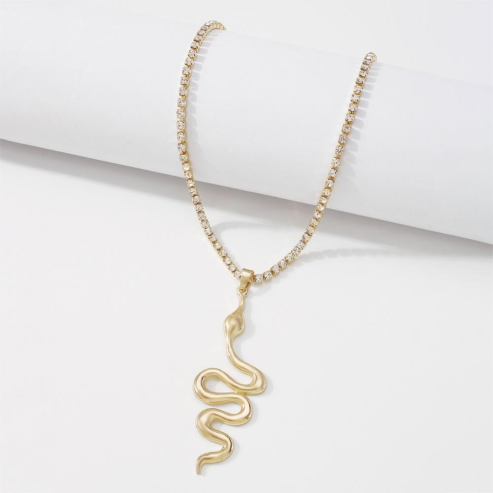 N8817 single-layer claw chain necklace exaggerated snake element necklace geometric punk hip-hop necklace female